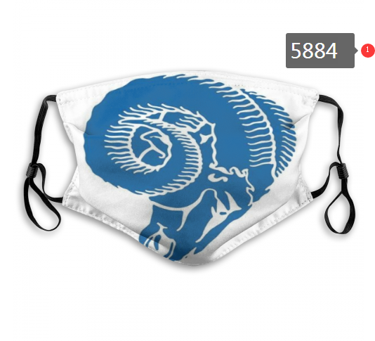 2020 NFL Los Angeles Rams #1 Dust mask with filter->nfl dust mask->Sports Accessory